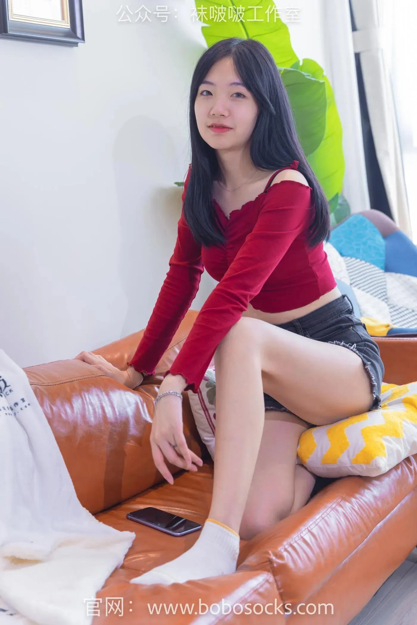 [BoBoSocks袜啵啵]NO.120 小甜豆-高跟长靴、白棉袜、裸足 [170P]插图8